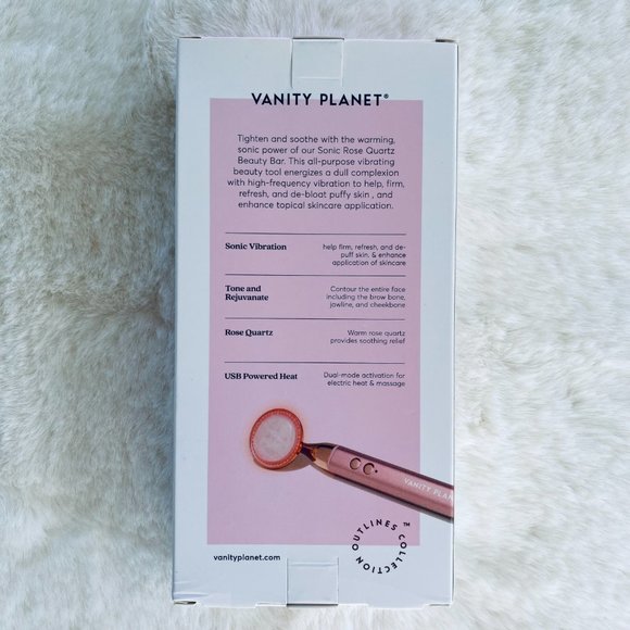 Vanity Planet Sonic Rose Quartz Beauty Anti-Aging Tool NEW in Box - Picture 3 of 5